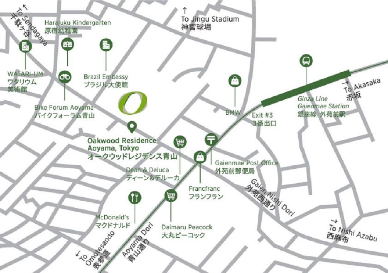 Oakwood Residence Aoyama Tokyo Dış mekan fotoğraf